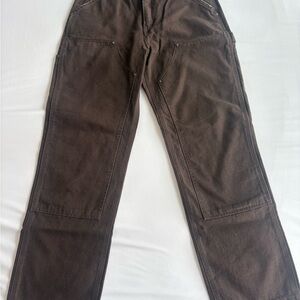Carhartt Men's Dark Brown Pants (28x32)